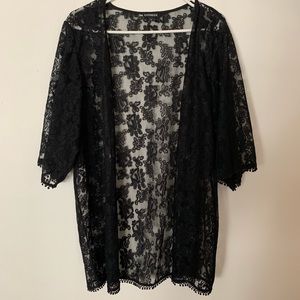 Gorgeous Black Lace Express Small Kimono